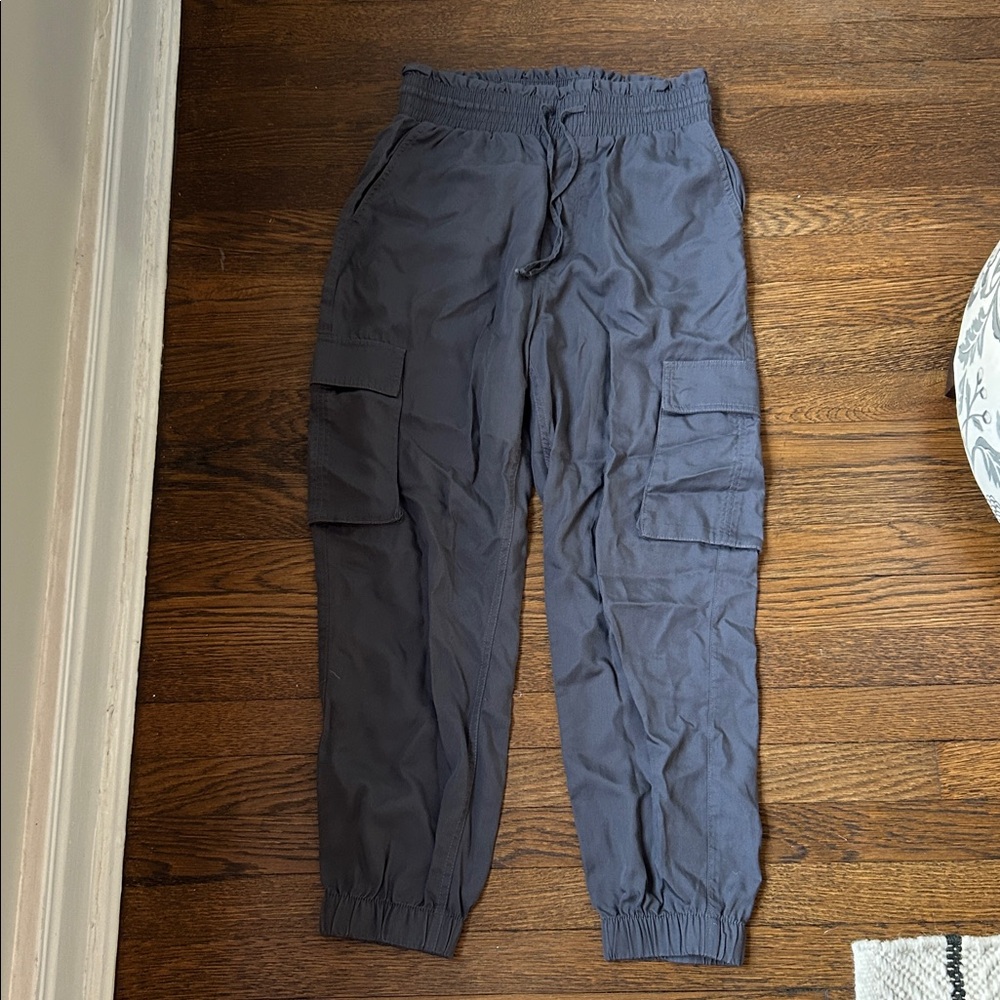 Abercrombie Charcoal Cargo Joggers